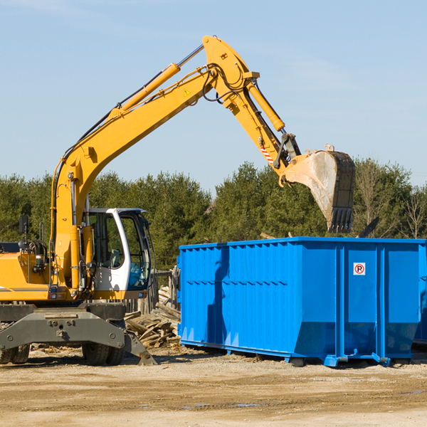 what size residential dumpster rentals are available in East Germantown IN